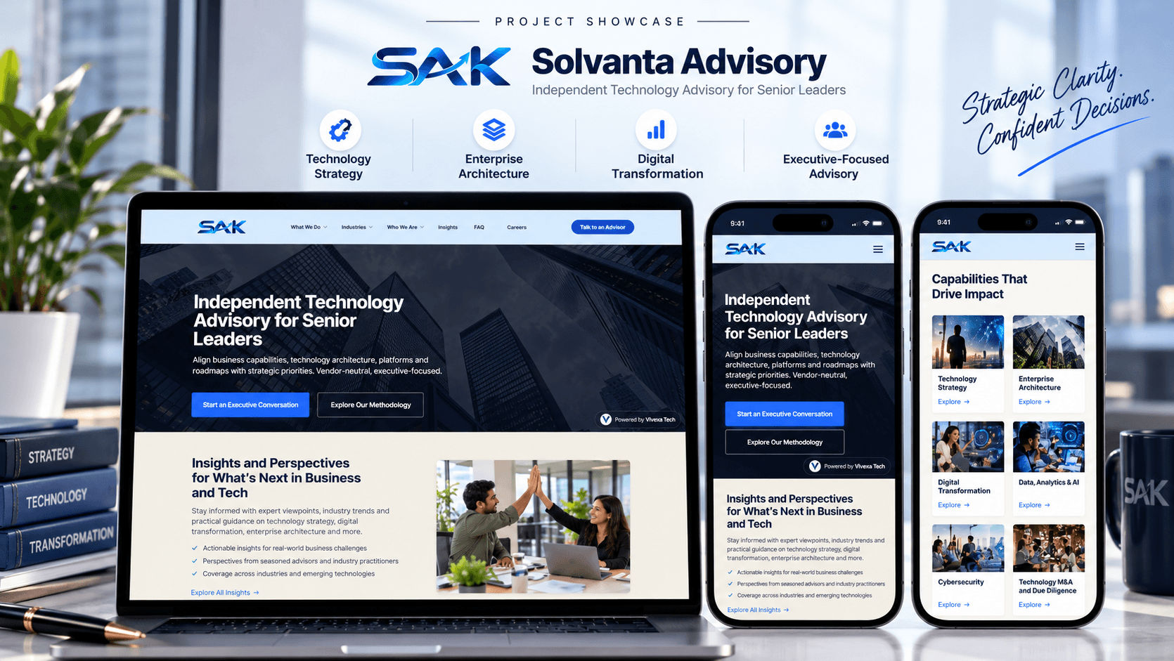 Solvanta Advisory — Enterprise Technology Consulting Website project preview